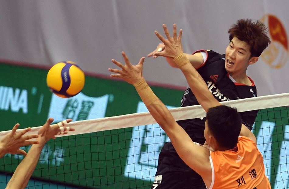 男排超级联赛：北京胜山东