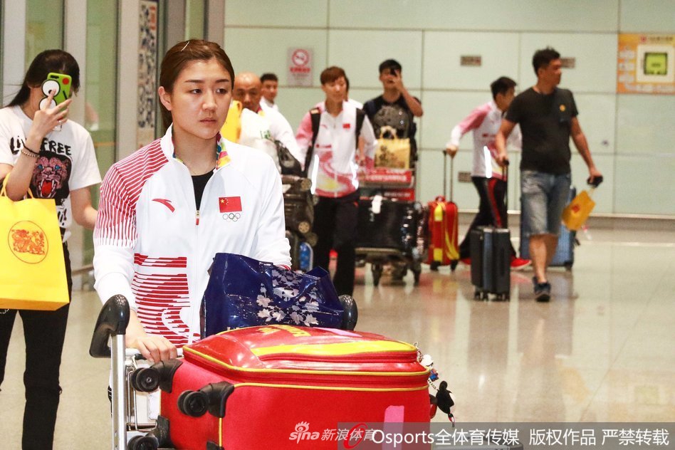 国乒结束亚运会返京