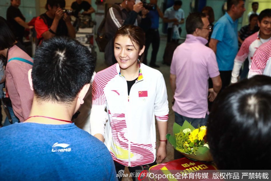 国乒结束亚运会返京