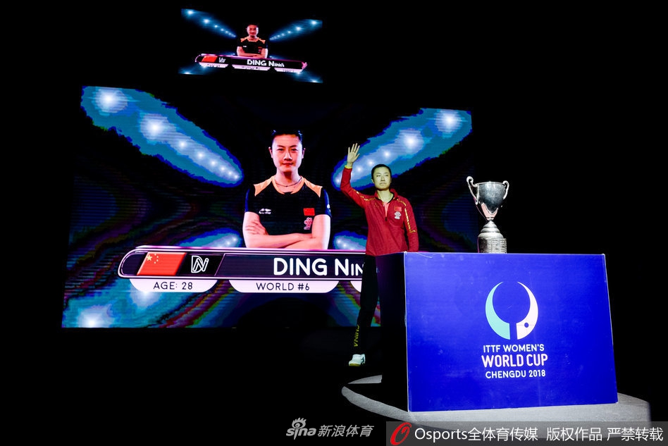 女乒世界杯丁宁4-0石川佳纯