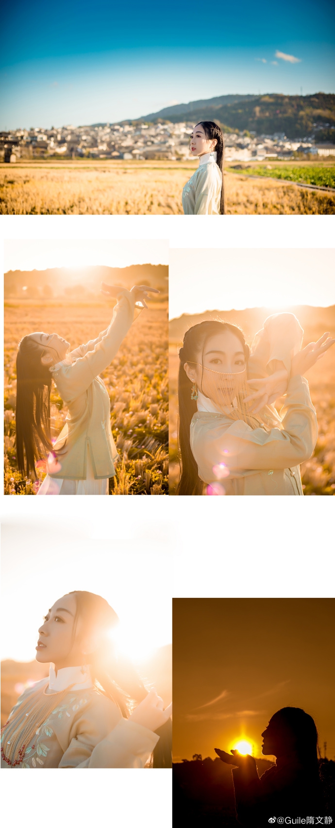 隋文静晒出古装美照