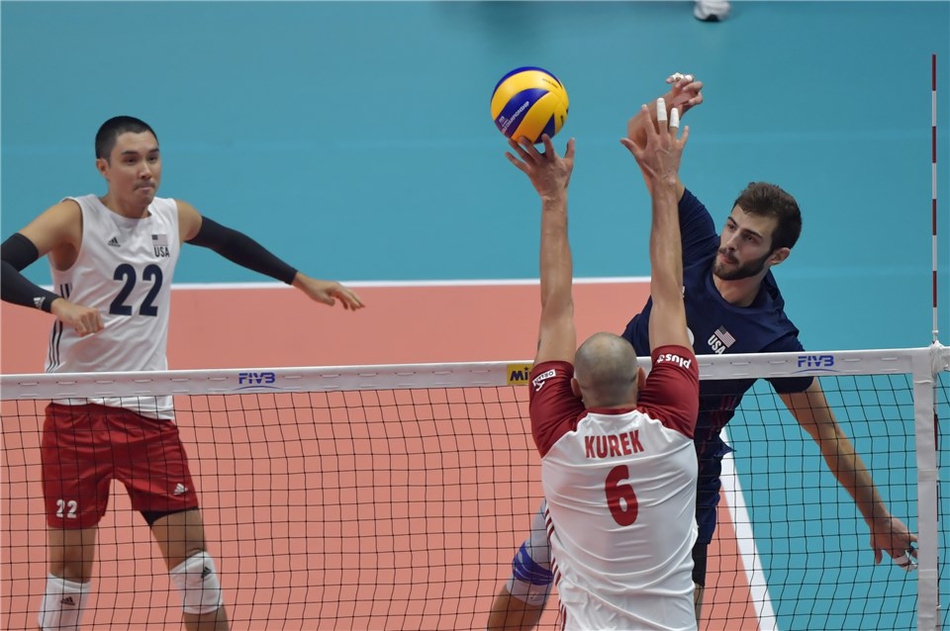男排世锦赛波兰3-2美国进决赛