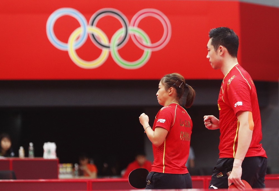 热身赛许昕/刘诗雯全胜夺冠