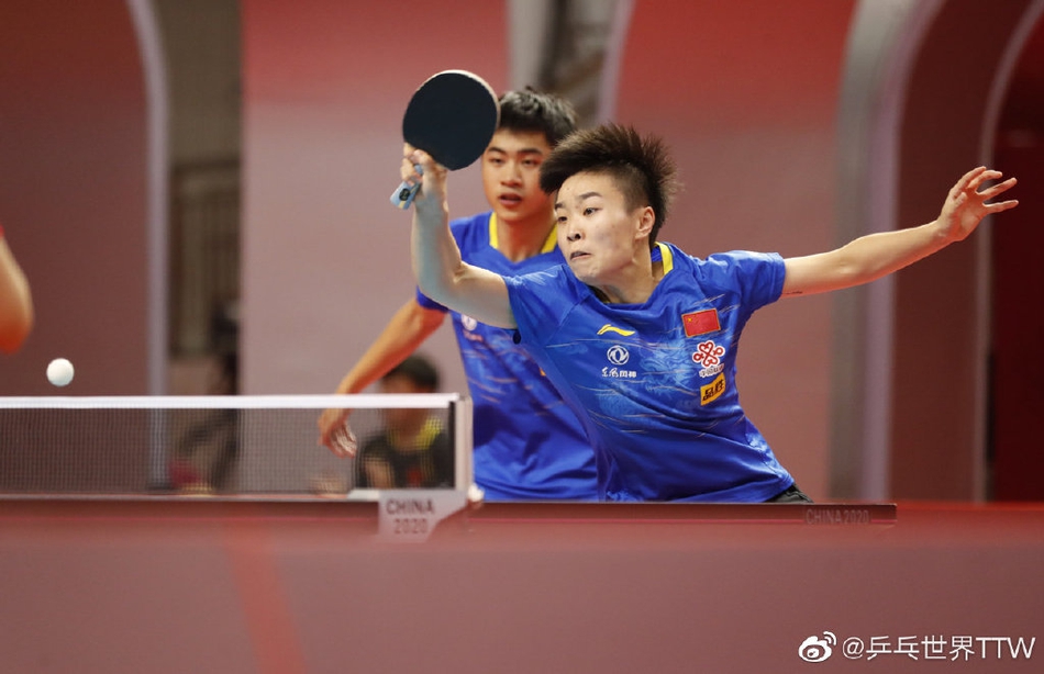 国乒奥运模拟赛首日混双