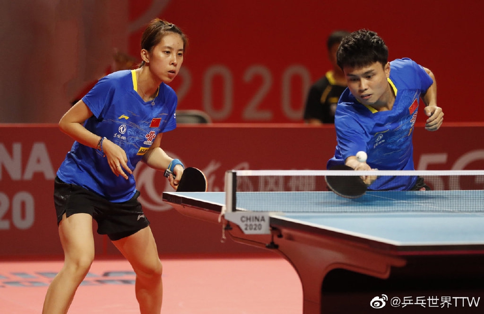 国乒奥运模拟赛首日混双