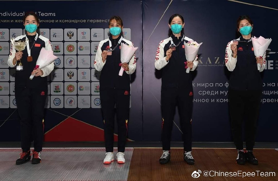 中国男女重剑世界杯获铜牌