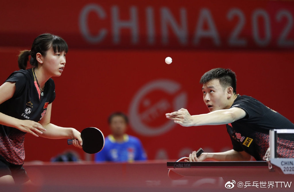 国乒奥运模拟赛首日混双