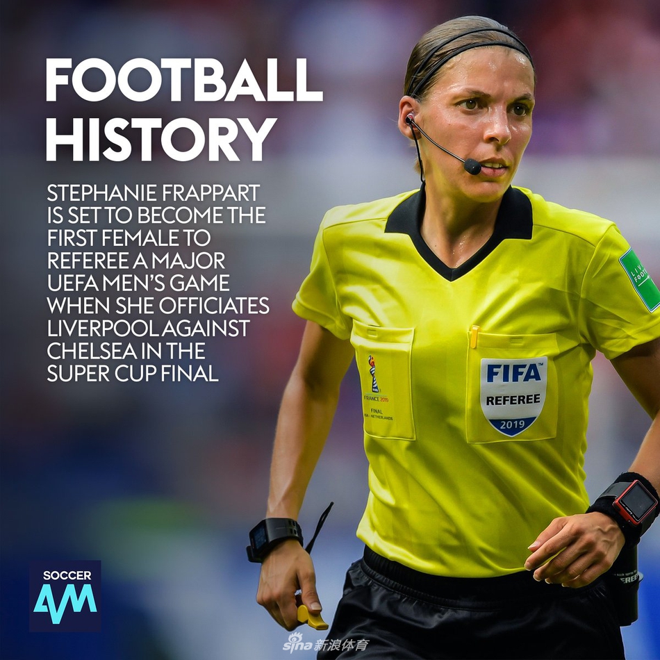 欧洲超级杯主裁是她 瞧这气质