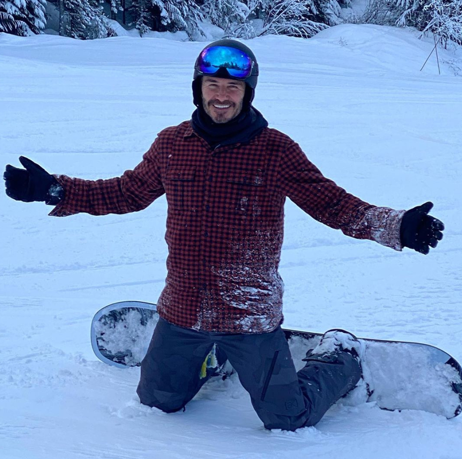小贝一家滑雪度假!这待遇太爽