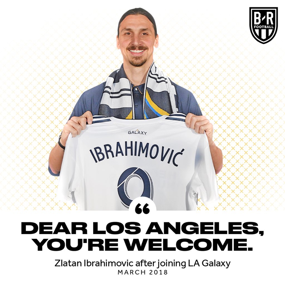 伊布告别洛杉矶！赠言美国球迷：你们看棒球去吧