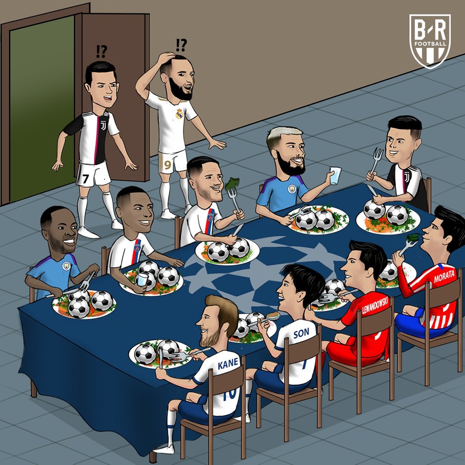 欧冠神图：梅西创纪录 C罗躺枪