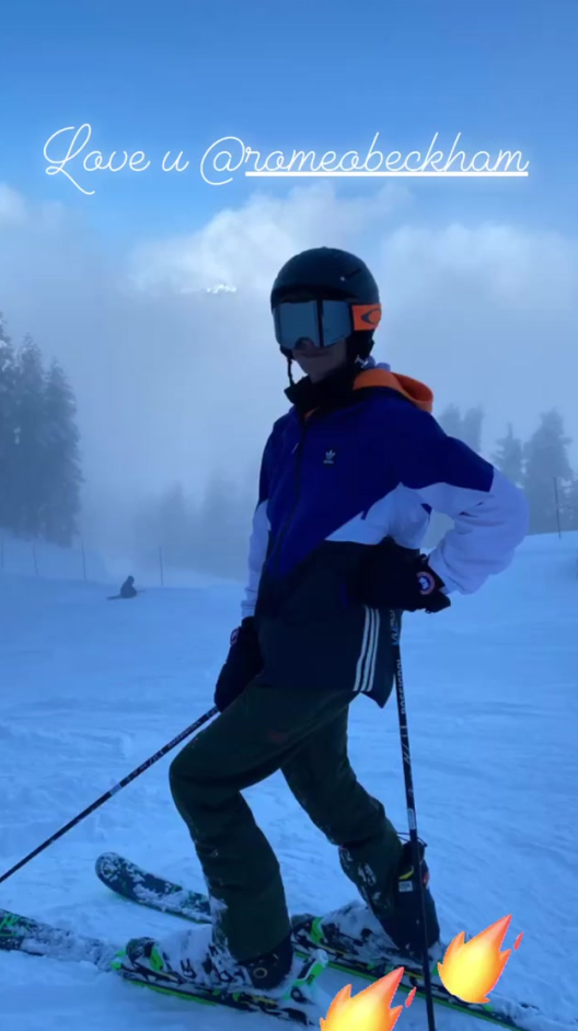 小贝一家滑雪度假!这待遇太爽