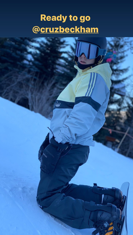 小贝一家滑雪度假!这待遇太爽