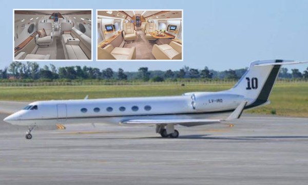 梅西新私人飞机奢华内饰曝光