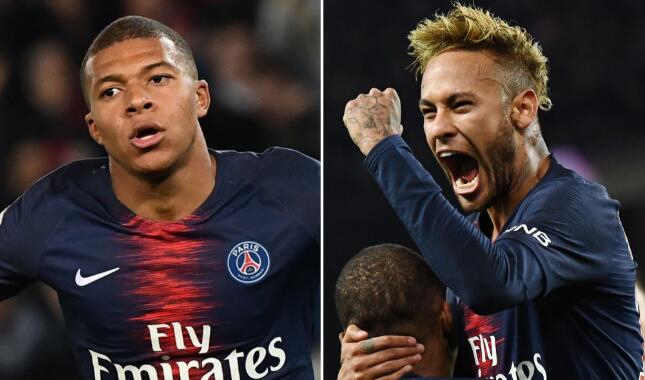 法甲-姆巴佩（8）&内马尔（8）-巴黎圣日耳曼（16）