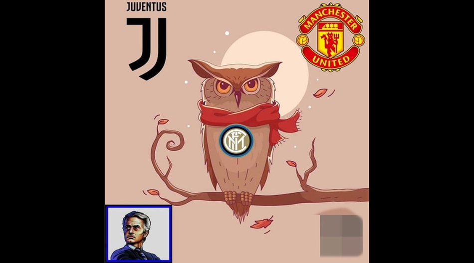 穆里尼奥嘲讽庆祝 遭网友恶搞