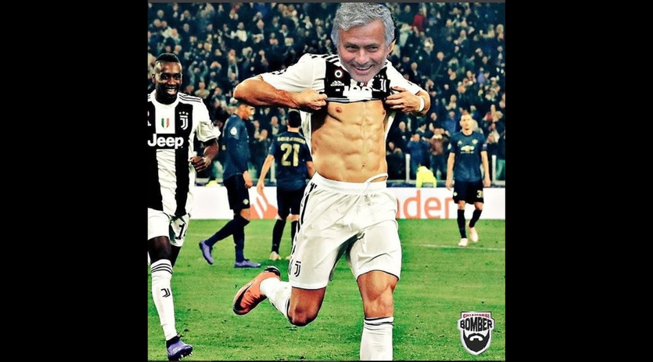 穆里尼奥嘲讽庆祝 遭网友恶搞