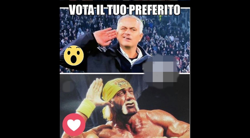 穆里尼奥嘲讽庆祝 遭网友恶搞