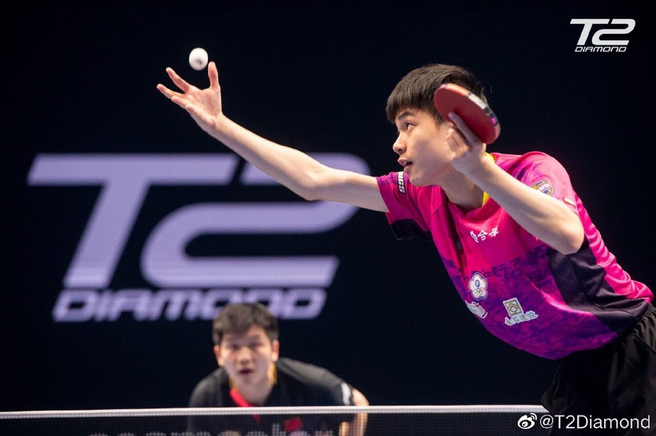 T2钻石赛樊振东1-4林昀儒