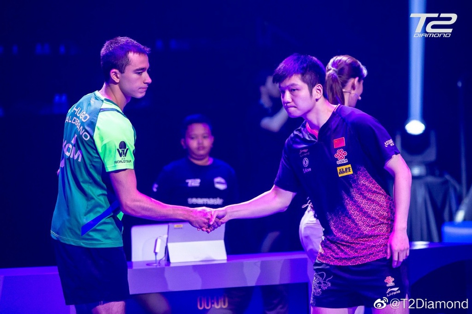 T2钻石联赛樊振东4-0雨果