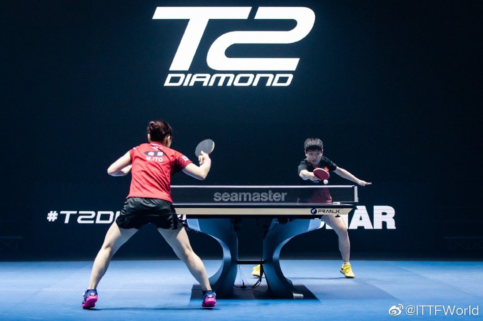 T2钻石赛孙颖莎胜伊藤美诚