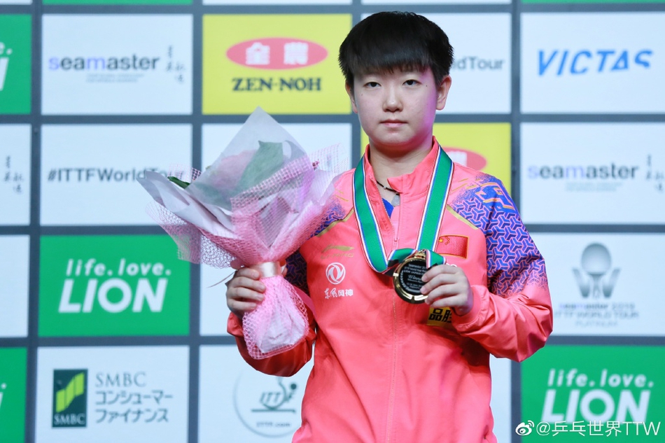 日乒赛孙颖莎女单夺冠