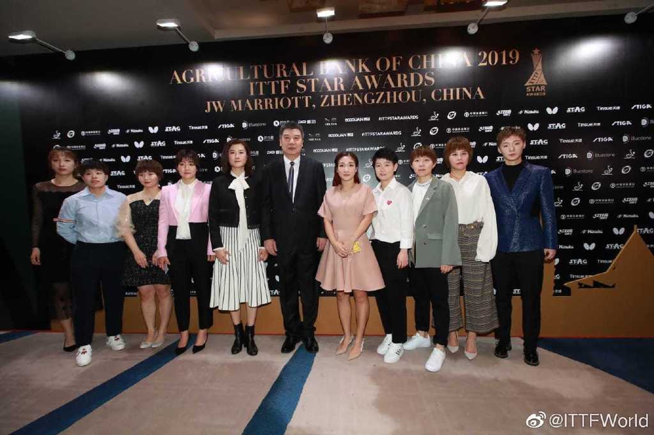 国乒出席乒联球星颁奖盛典