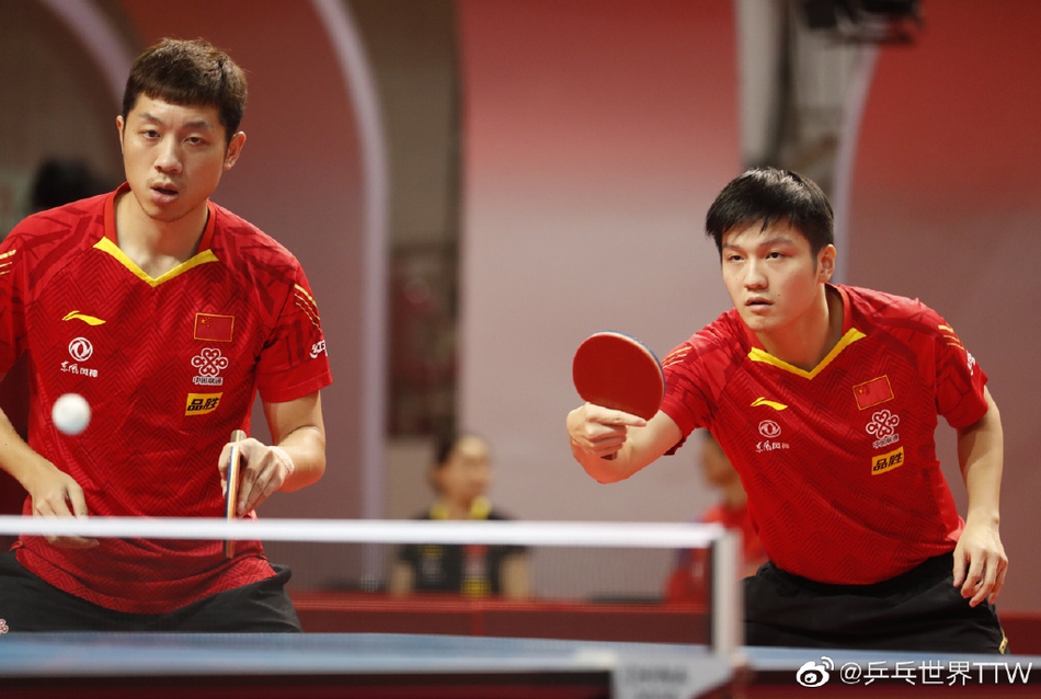 模拟赛马龙许昕樊振东男团晋级