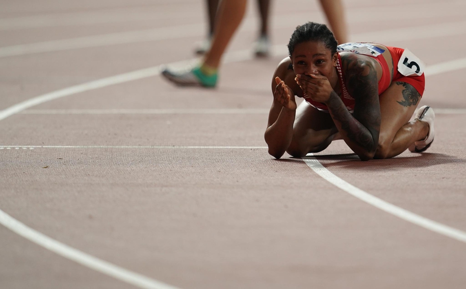 田径世锦赛女子400米:纳赛尔夺冠