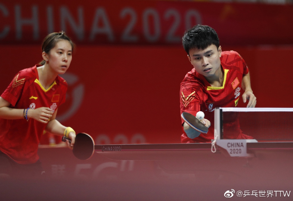 国乒奥运模拟赛混双1/4决赛结束