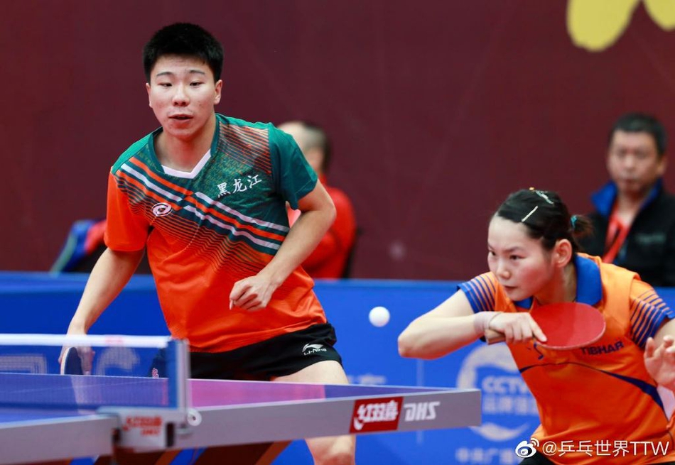 乒乓球全锦赛混双赛场集锦