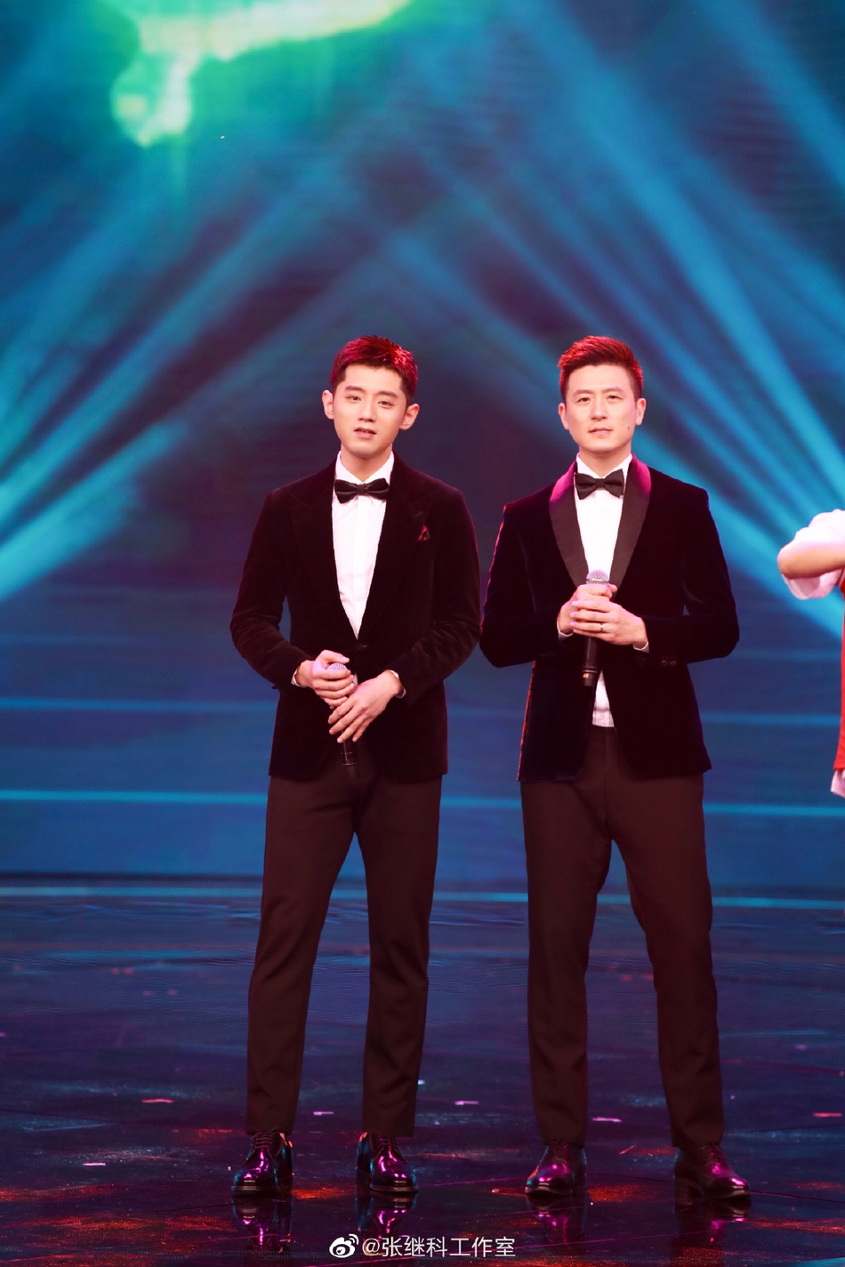 张继科王励勤蔡S仲满参加元宵晚会