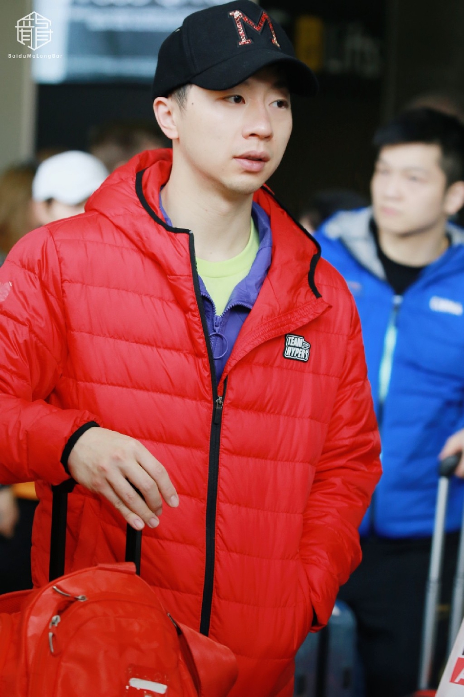 马龙参加澳大利亚赛抵达机场