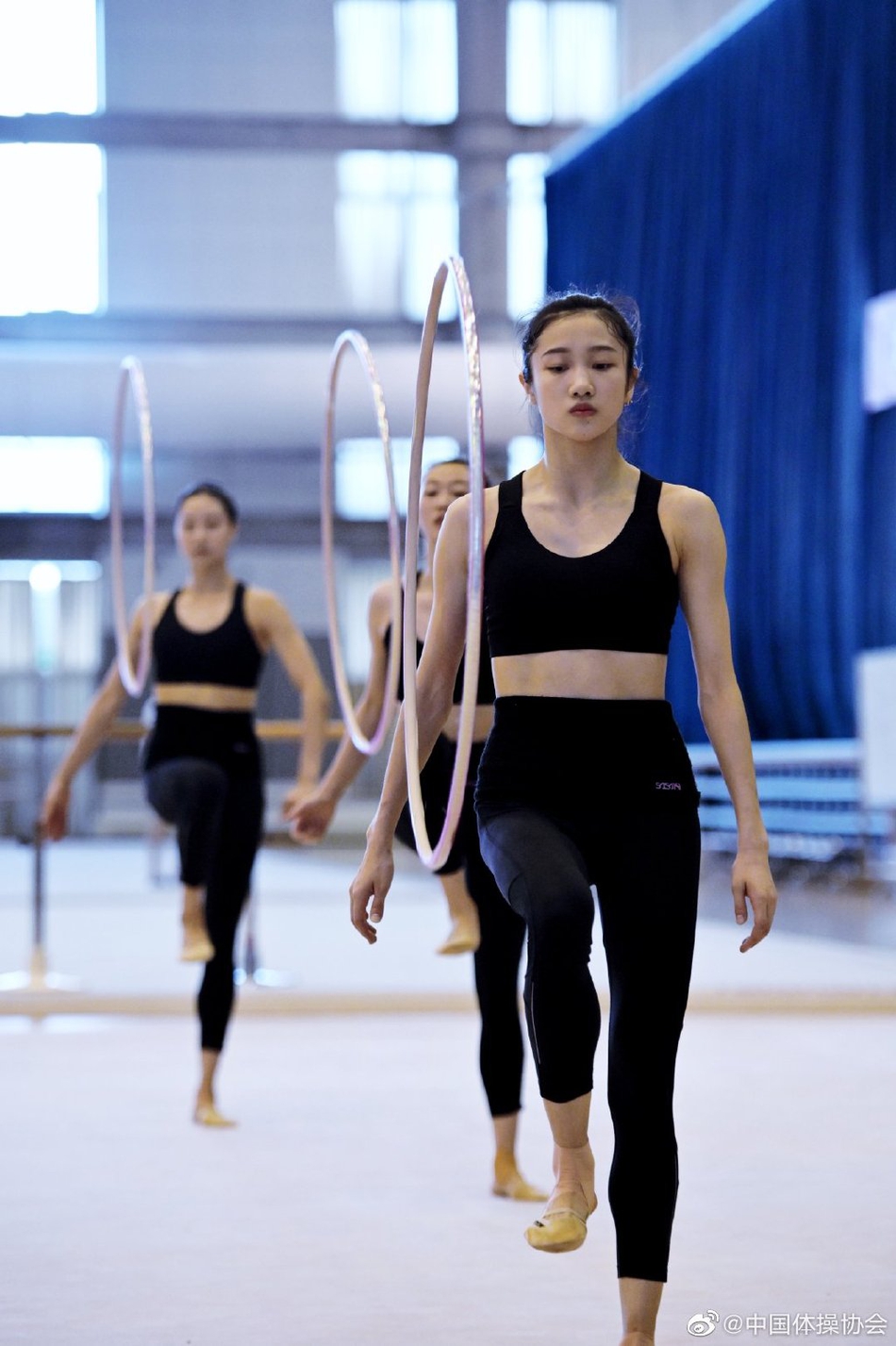 中国艺术体操队备战奥运