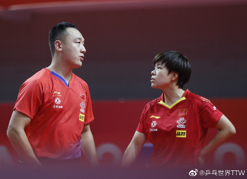 国乒奥运模拟赛混双1/4决赛结束