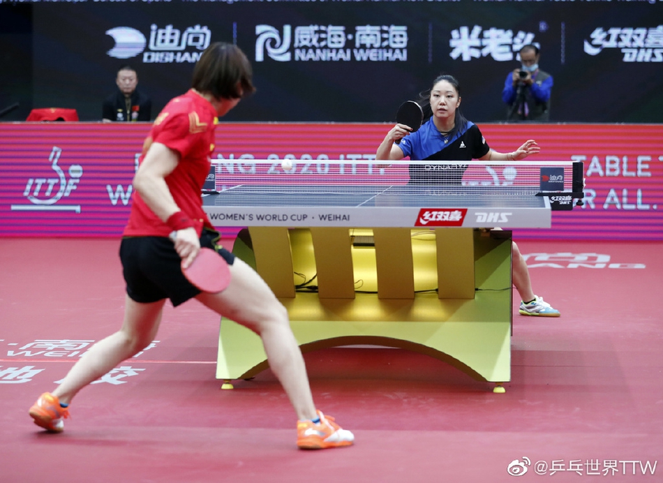 世界杯陈梦4-0张安进四强