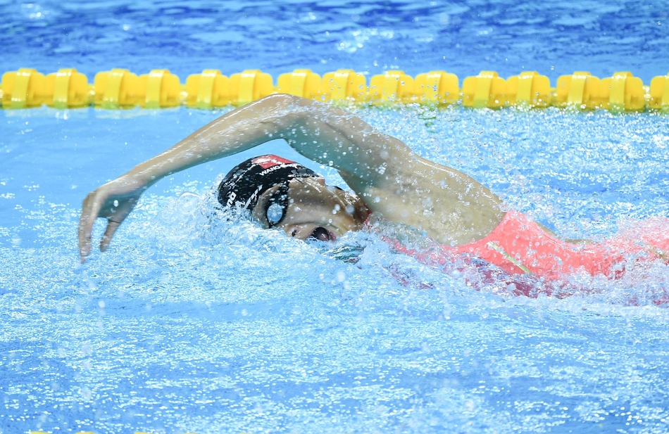军运会女子400自王简嘉禾夺冠