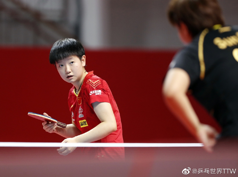 模拟赛陈梦孙颖莎王曼昱女团夺冠