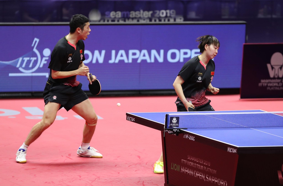 日乒赛许昕/朱雨玲夺冠