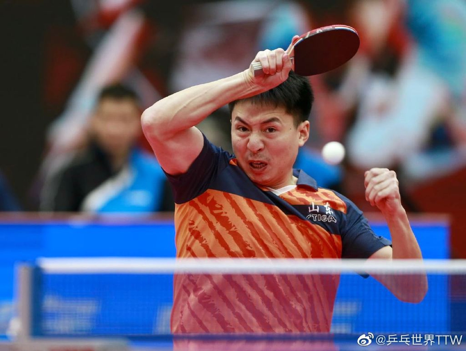 乒乓球全锦赛半决赛精彩瞬间