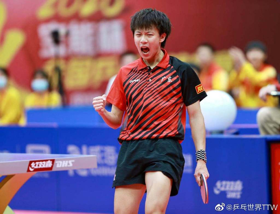 乒乓球全锦赛广东男团夺冠