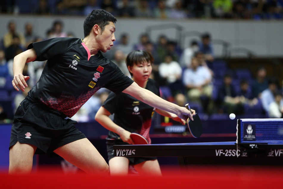 日乒赛许昕/朱雨玲夺冠