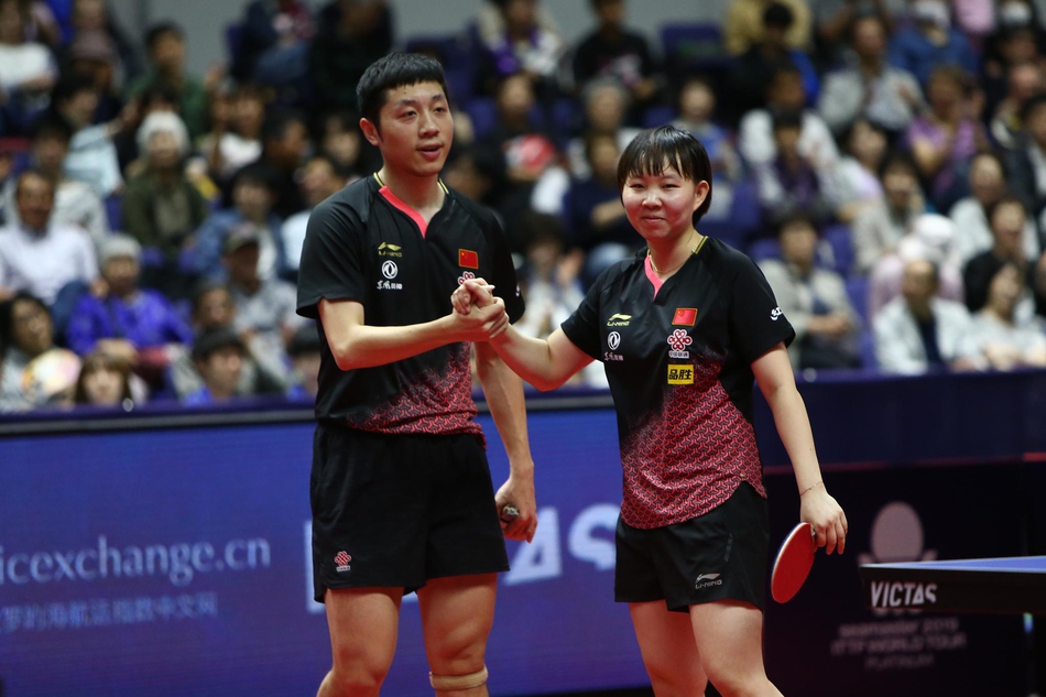 日乒赛许昕/朱雨玲夺冠