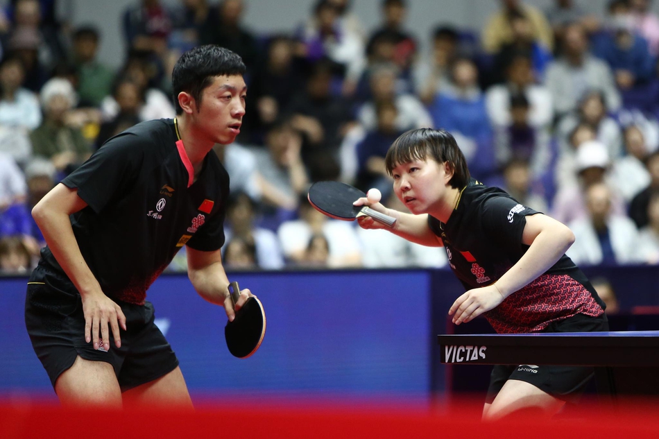 日乒赛许昕/朱雨玲夺冠