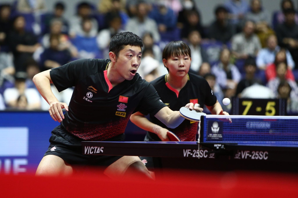 日乒赛许昕/朱雨玲夺冠