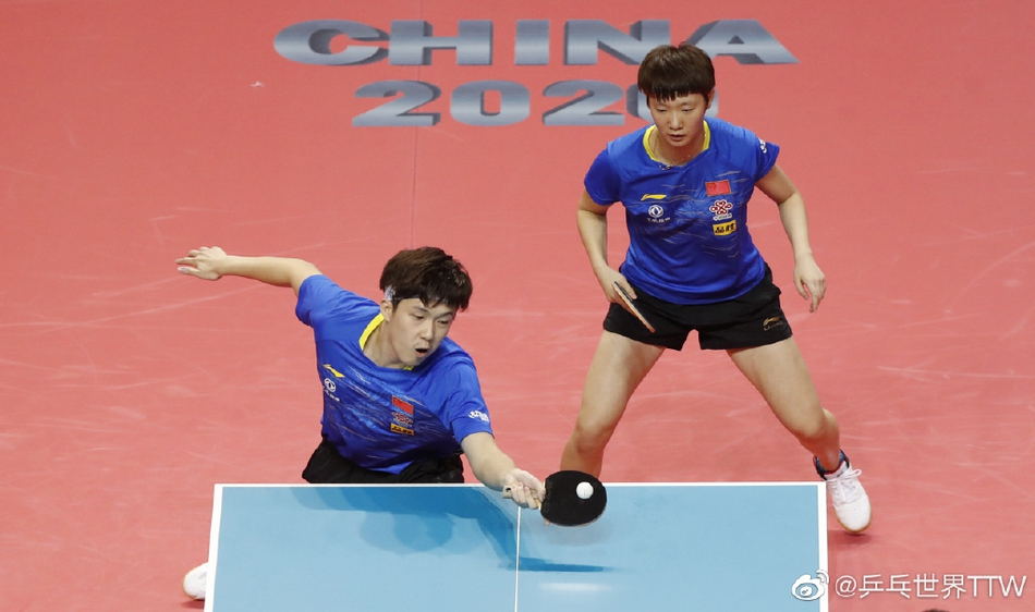 奥运模拟赛许昕/孙颖莎夺冠