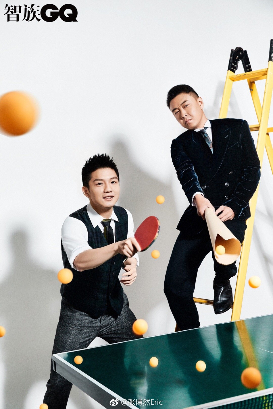 樊振东王皓时尚大片尽显帅气
