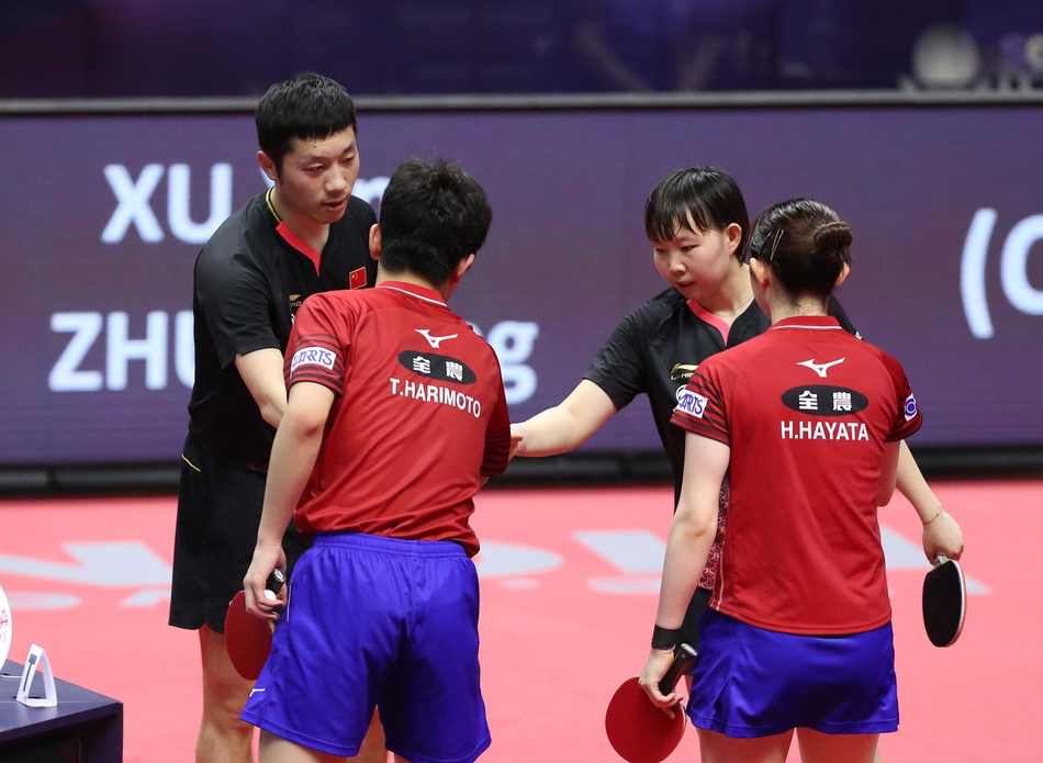 日乒赛许昕/朱雨玲夺冠