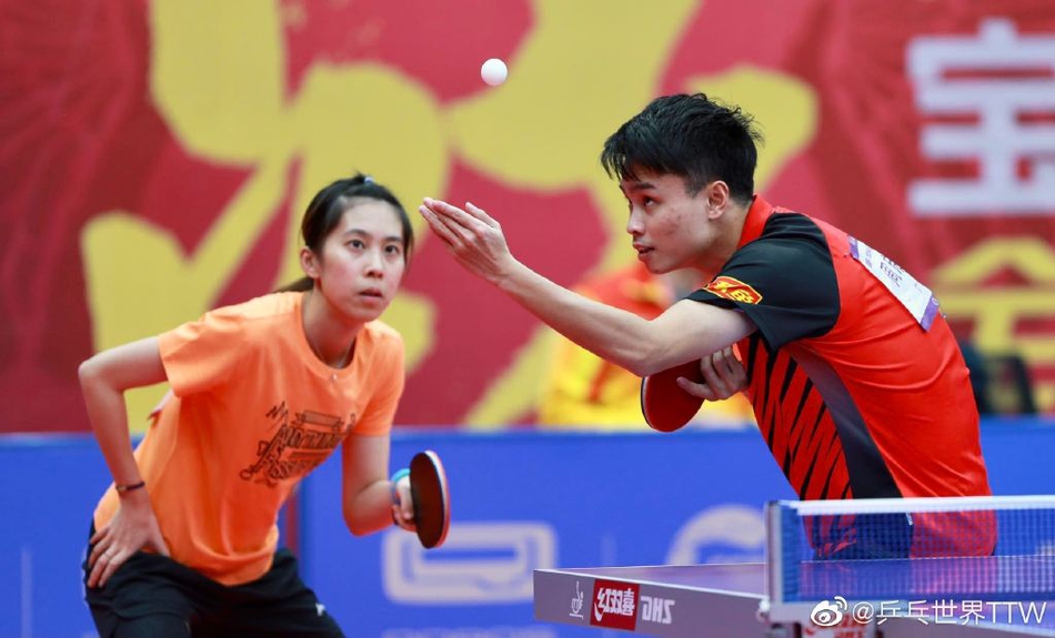 乒乓球全锦赛混双赛场集锦
