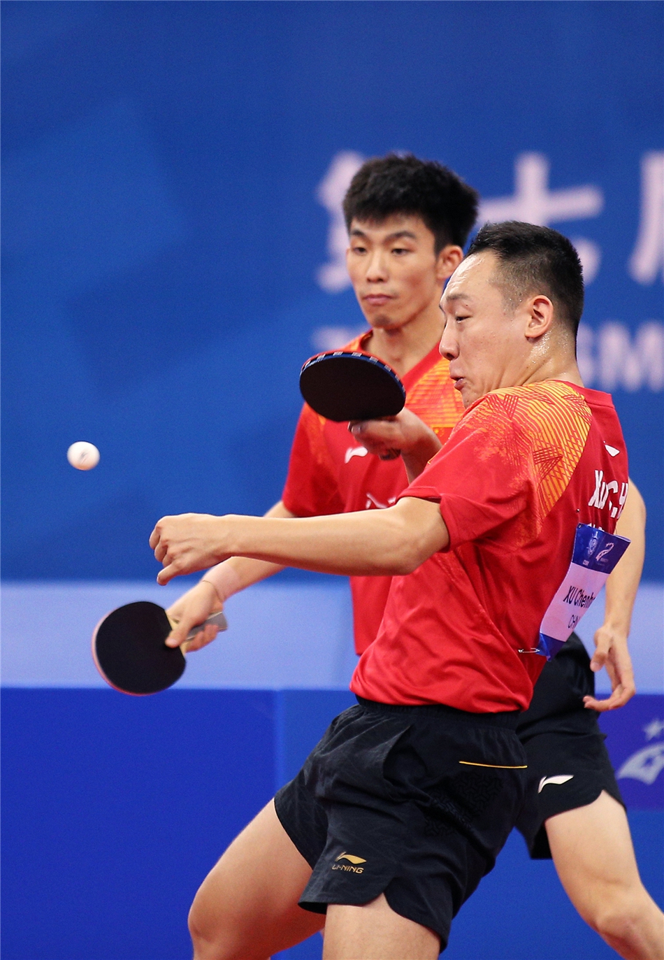 08:43:29 10 / 12 10月24日,在武汉进行的第七届世界军人运动会乒乓球